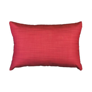 Plain Pink Silk Lumber Cushion